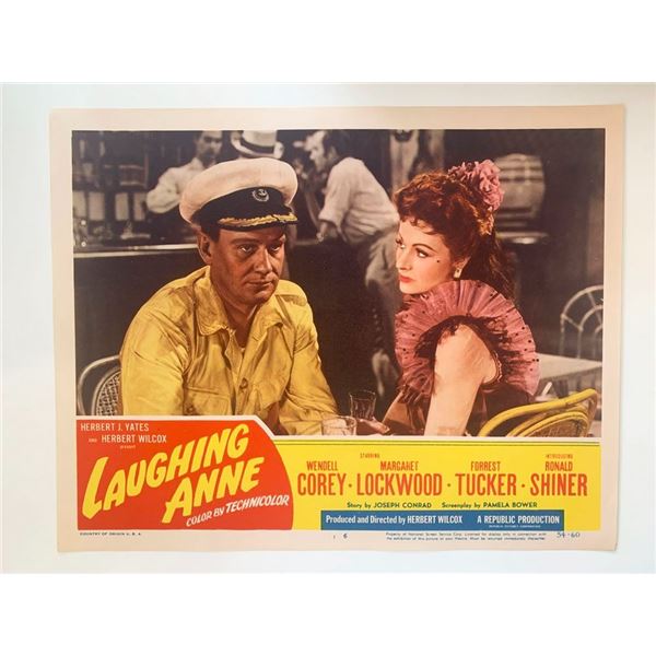 Laughing Anne original 1954 vintage lobby card