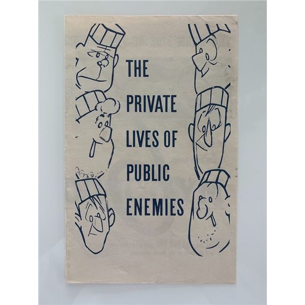 The Private Lives Of Public Enemies unsigned program