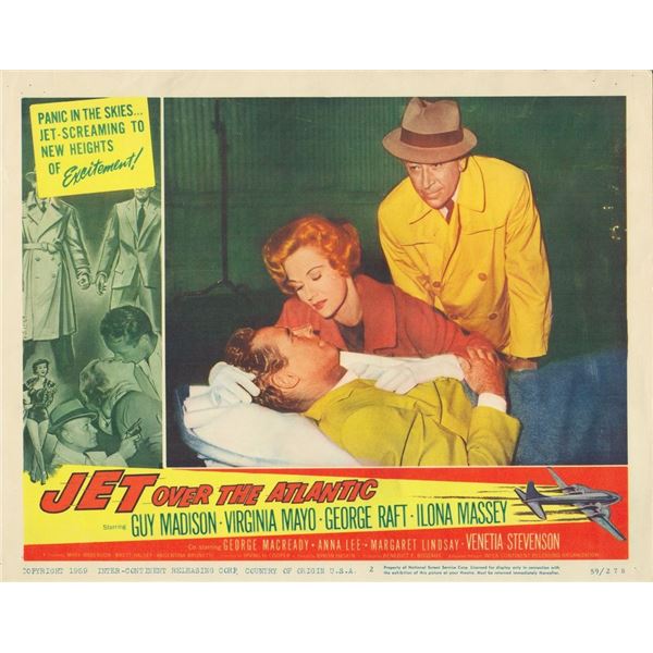 Jet Over the Atlantic 1959 original vintage lobby card