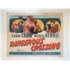 Image 1 : Dangerous Crossing original 1953 vintage lobby card