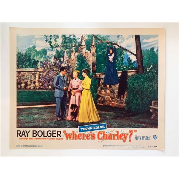 Where's Charley?_x000d_ original 1952 vintage lobby card