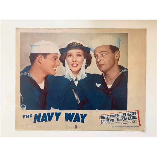 The Navy Way original 1954 vintage lobby card