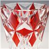Image 7 : St Louis Crystal and Ruby Vase, Deauville Pattern