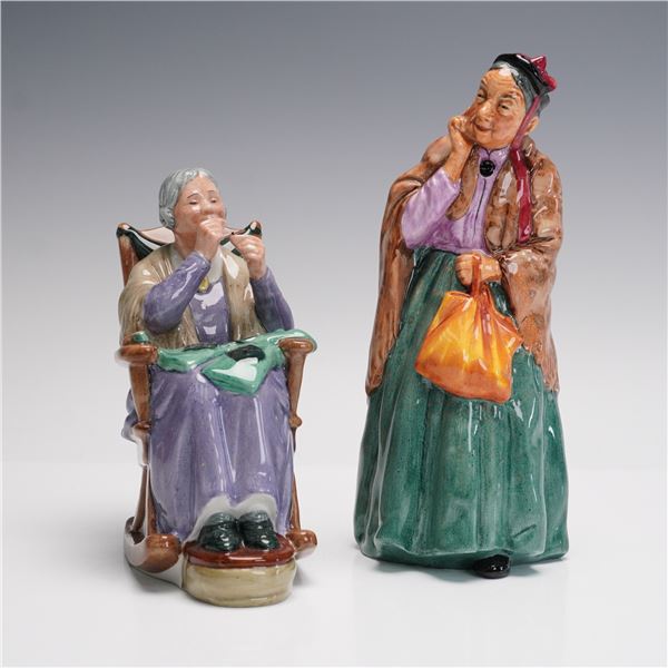 2pc Royal Doulton Figurines A Stitch in Time and Bridget