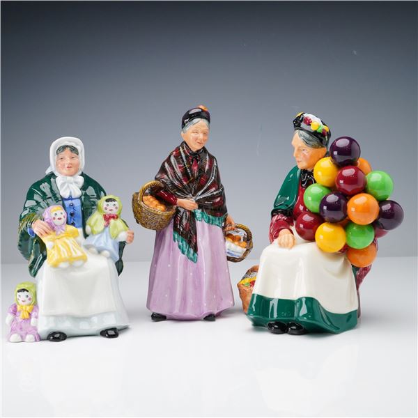 3pc Royal Doulton Street Seller Figurines
