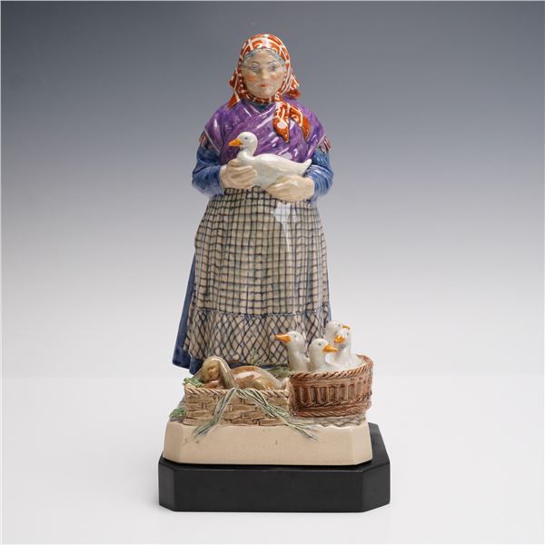 Charles Vyse Market-Day Boulogne Figurine, Rabbit and Ducks