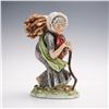 Image 1 : Lipper & Mann Porcelain Figurine of an Old Woman with Firewood
