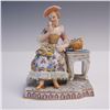 Image 1 : Sitzendorf Porcelain Figural Group, Lady with Flowers