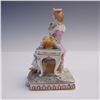 Image 3 : Sitzendorf Porcelain Figural Group, Lady with Flowers