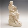 Image 1 : Parian Figure of Lurline with Lyre and Swan