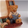 Image 3 : 6pc Library Bear Resin Figurine Set by Dezine
