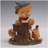 Image 6 : 6pc Library Bear Resin Figurine Set by Dezine