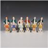 Image 1 : 6pc Japanese Porcelain Figurine Set, Colonial Style