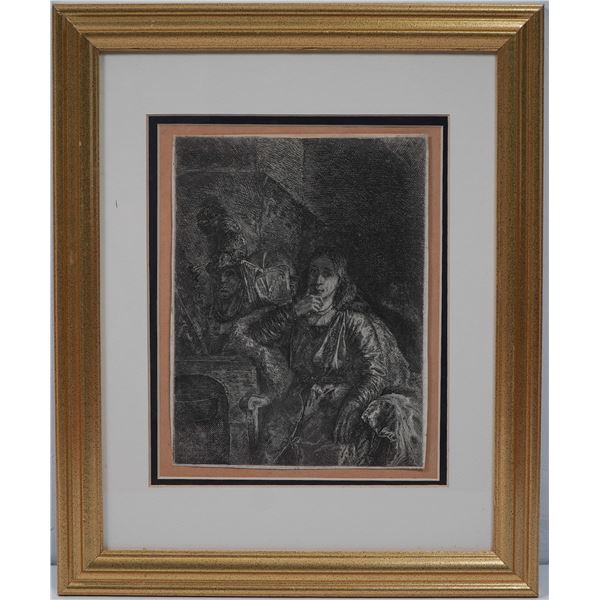 Johann Konrad Schnell (Aft) Portrait Engraving of Painter Johann Ulrich May