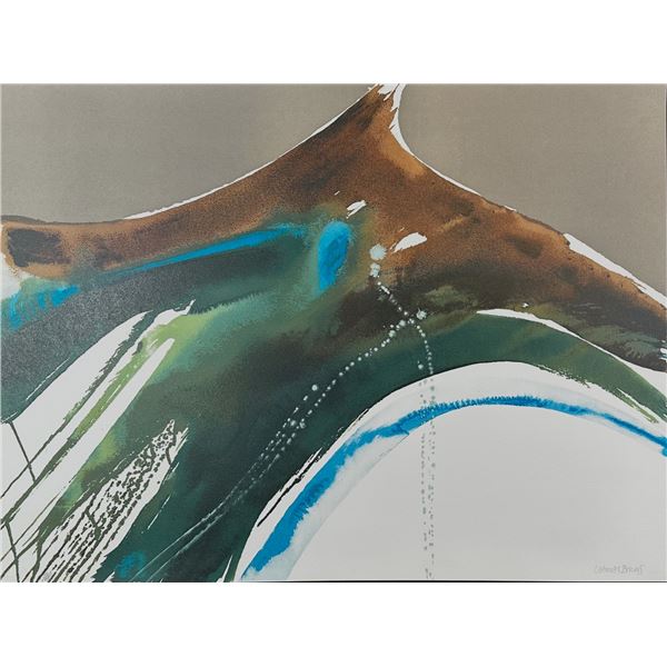 Lamar Briggs(American 1935-2015), Screenprint Tiva Landscape