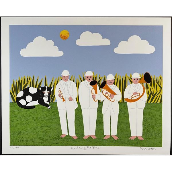Mark Sabin (1936) Signed Screenprint, Members Band