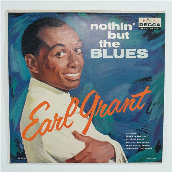 Earl Grant Nothin' But The Blues Vinyl LP DL 8916