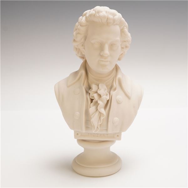 Robinson & Leadbeater Parian Bust of Mozart