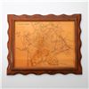 Image 1 : Resin-Encased Vintage Map of Ancient Rome in Wooden Frame