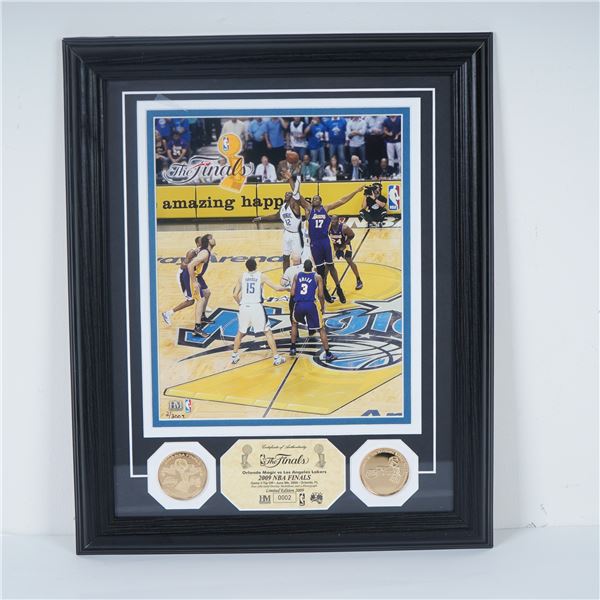 NBA Finals Framed Display, Orlando Magic vs. Los Angeles Lakers 2009