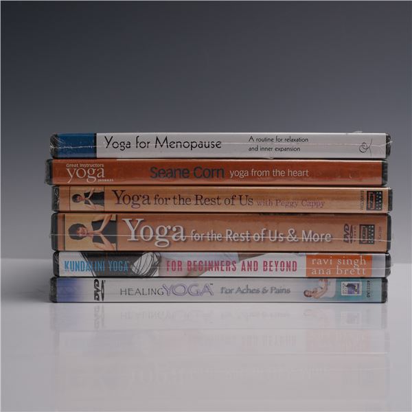 6pc Yoga Instructional DVD Collection Set