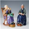 Image 1 : 2pc Royal Doulton Figurines, A Stitch in Time and The Cup of Tea