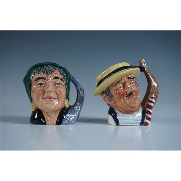 2pc Royal Doulton Character Jugs Fortune Teller & Gondolier