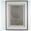 Image 1 : Embossed Mixed Media Print, Studded Sphere, Signed