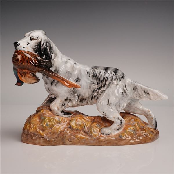 Royal Doulton Porcelain Figurine, English Setter with Pheasant HN2529