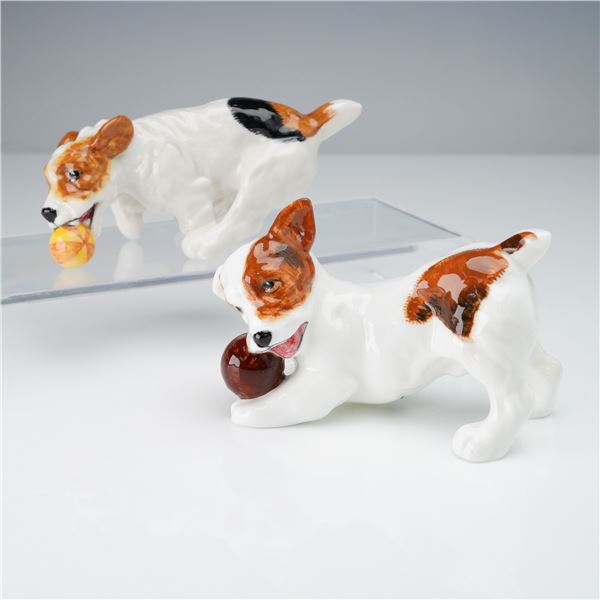 2pc Royal Doulton Porcelain Figurines, Character Dogs HN1097 & HN1103