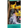 Image 2 : TRAY OF DEWALT CORDLESS POWER TOOLS BATTERIES AND CHARGER