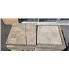 Image 2 : 13 CEMENT 24X24 STEPPING STONES, AND 2 THAT ARE CRACKED / CHIPPED CORNER, AND ONE 20X20