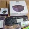 Image 2 : LOT OF NEW EPICURE COOKING SUPPLIES MULTI-PURPOSE STEAMER, 3-IN-1 BURGER PRESS, GRILL BOSS SKEWERS, 