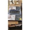 Image 2 : KEYBOARD TRAY, NEW TOILET SEAT, FLOOR REGISTERS AND BOX OF ASSORTED OFFICE SUPPLY