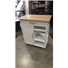 Image 2 : ROLLING KITCHEN CARTWITH DRAWER, CUPBOARD AND SHELVES