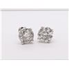 Image 1 : 4.01 ctw Diamond Stud Earrings - Platinum
