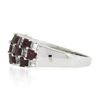 Image 6 : 18K White Gold 2.65 ctw Square Ruby & Baguette Diamond Checkerboard Cocktail Rin