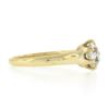 Image 5 : Antique Victorian 14k Gold 0.82 ctw Old Cushion Diamond Solitaire Engagement Rin