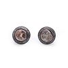 Image 1 : Antique Indian Gold Topped Silver & Diamond Earrings