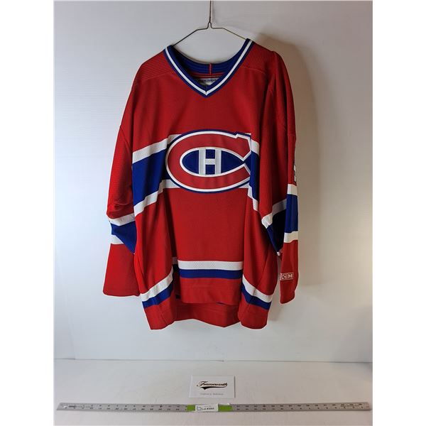 Guillaume Latendresse Autographed Montreal Canadiens Jersey with Certificate of Authenticity- XL