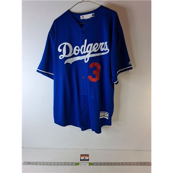 Chris Taylor Los Angeles Dodgers Autographed Jersey with Certificate of Authenticity- XL