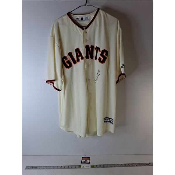 Orlando Cepeda San Francisco Giants Autographed Jersey with Certificate of Authenticity- XL
