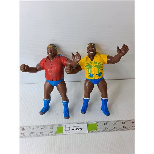 (2) 1986 S.D. Jones Wrestling Figurines