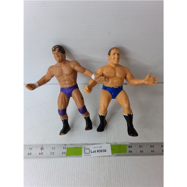 1986 Bruno Sammartino & Tito Santana Wrestling Figurines