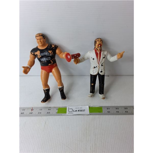 1986 Magnificent Marco & Jimmy Hart Wrestling Figurines