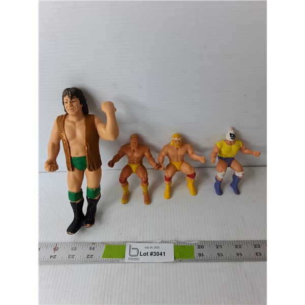 Bob Orton, Hulk Hogan & Andre the Giant Wrestling Figurines