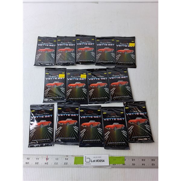 (14) Sets of 1991 Corvette Autographed Cards, Sealed