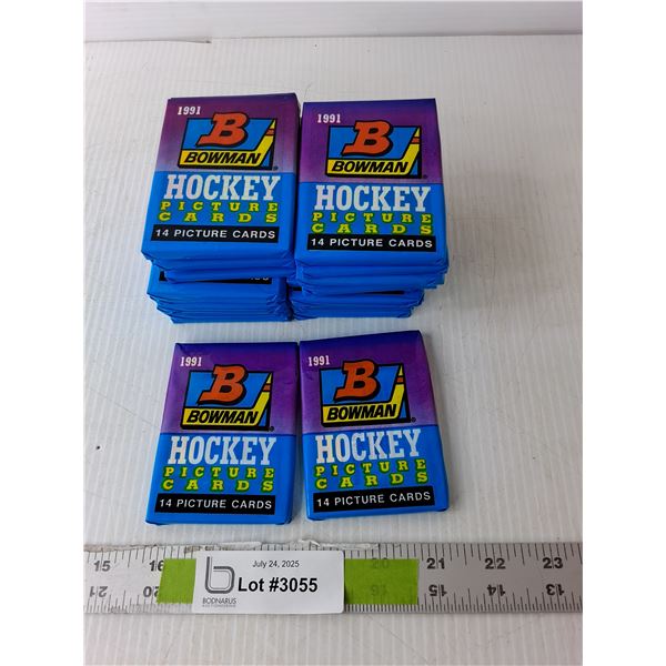 (24) Sets of 1991 Bowman Hockey Cards, Sealed