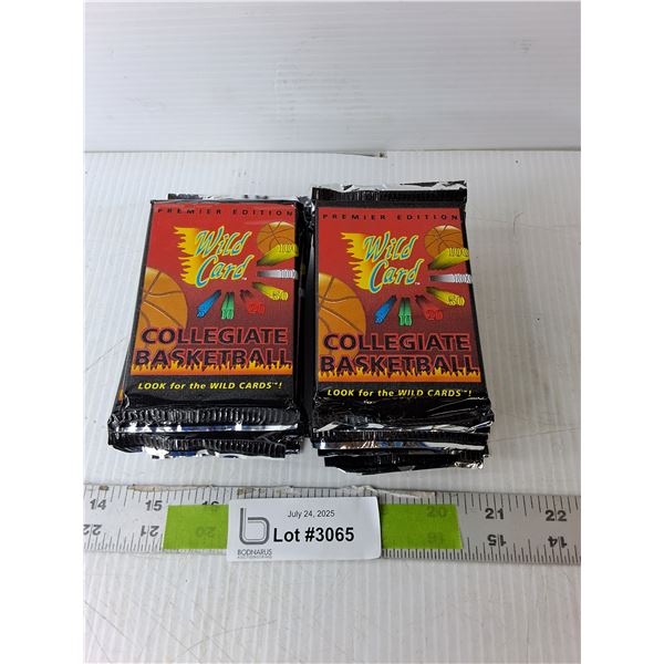 (18) Wild Card Collegiate Basketball Sets, Sealed