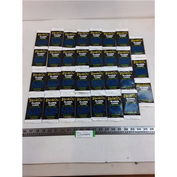 (31) Boris Comic Collector Card Packs - Sealed